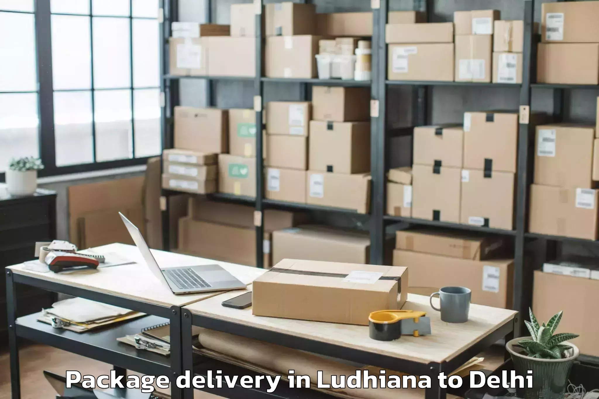 Book Your Ludhiana to D Mall Paschim Vihar Package Delivery Today